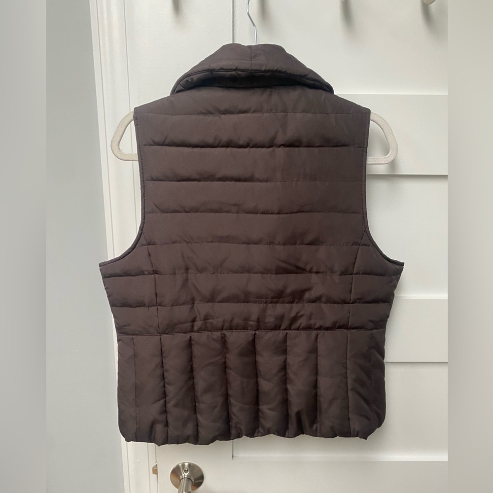 Kenneth Cole Reaction Brown Feather down blend Woman’s Vest - Picture 4 of 7